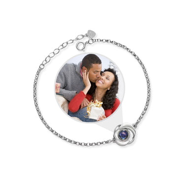 Rose Photo Bracelet - Personalised Bracelet - Personalised Gift for Women - Womens Bracelet Bracelet Silver Brother & Sisters